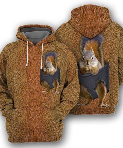 Gearhumans Squirrel Pocket - 3D All Over Printed Shirt