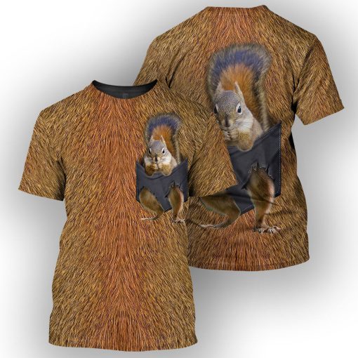Gearhumans Squirrel Pocket - 3D All Over Printed Shirt