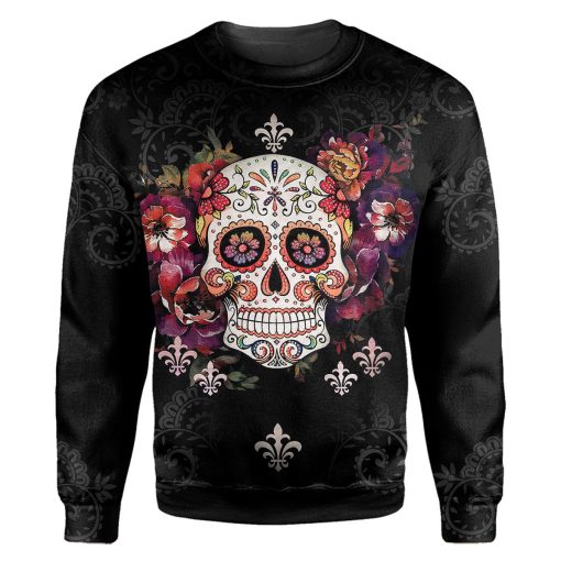 Gearhumans Sugar Skull - 3D All Over Printed Shirt