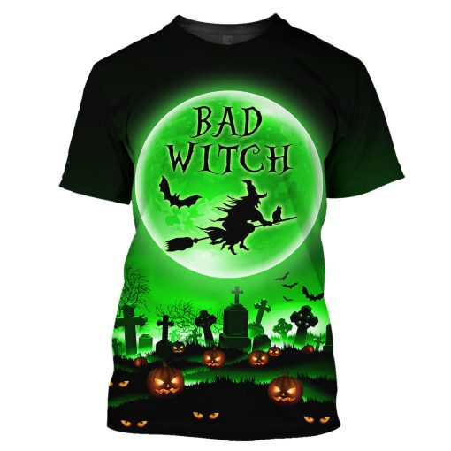 Gearhumans Bad Witch Halloween - 3D All Over Printed Shirt