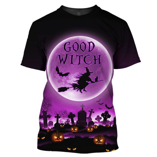 Gearhumans Good Witch Halloween - 3D All Over Printed Shirt - Image 3