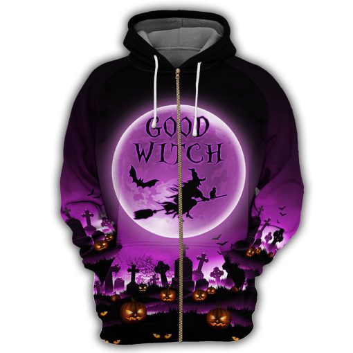Gearhumans Good Witch Halloween - 3D All Over Printed Shirt - Image 4