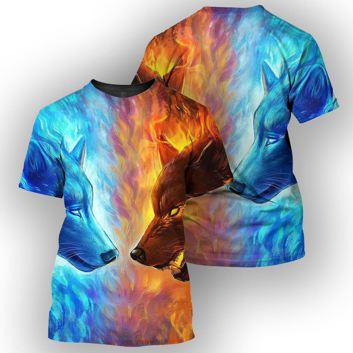 Gearhumans Wolf - 3D All Over Printed Shirt 3 Gearhumans Wolf - 3D All Over Printed Shirt - Image 3