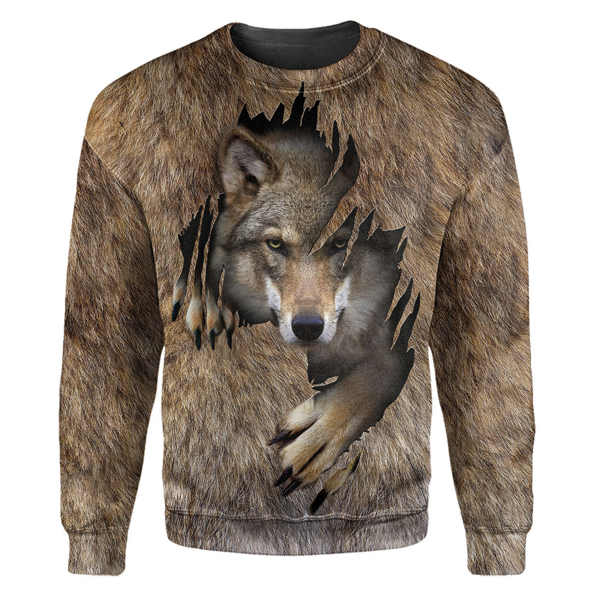 Gearhumans Wolf - 3D All Over Printed Shirt 2 Gearhumans Wolf - 3D All Over Printed Shirt - Image 2