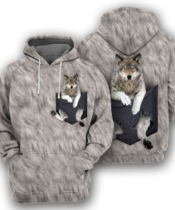 Gearhumans Wolf Pocket - 3D All Over Printed Shirt