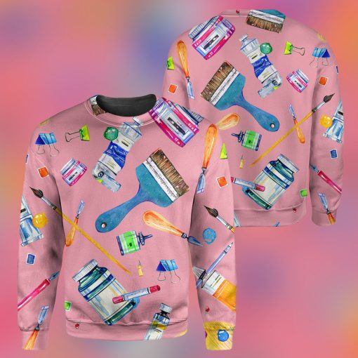 Gearhumans Art Teacher- 3D All Over Printed Shirt - Image 6