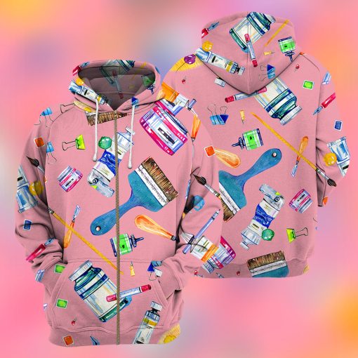 Gearhumans Art Teacher- 3D All Over Printed Shirt - Image 8