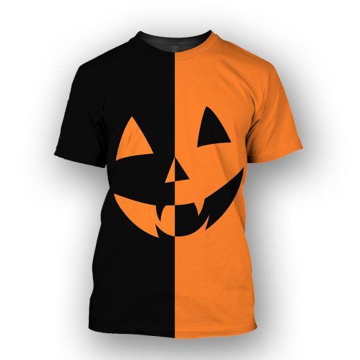 Gearhumans Pumpkin Halloween - 3D All Over Printed Shirt - Image 3