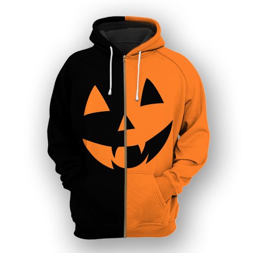 Gearhumans Pumpkin Halloween - 3D All Over Printed Shirt - Image 4