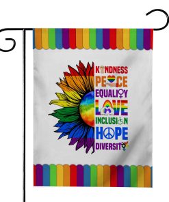 Gearhumans 3D LGBT Pride Kindness Peace Equality Custom Flag