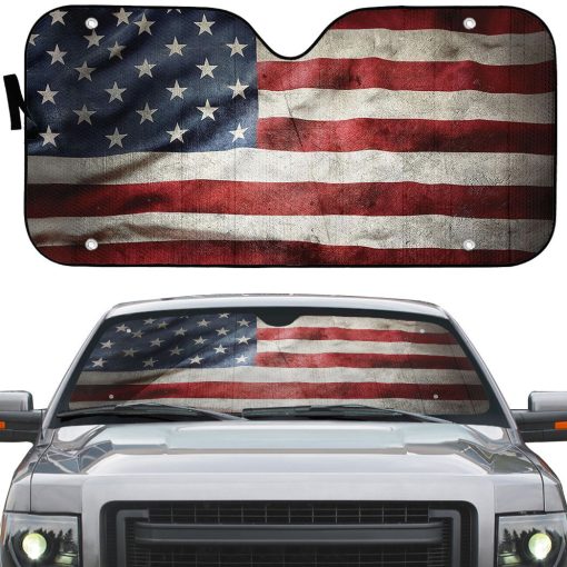 Gearhumans 3D American Flag Auto Sunshade - Image 2