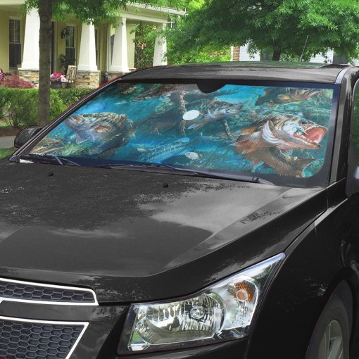 Gearhumans 3D Bass Fishing Custom Sunshade - Image 5
