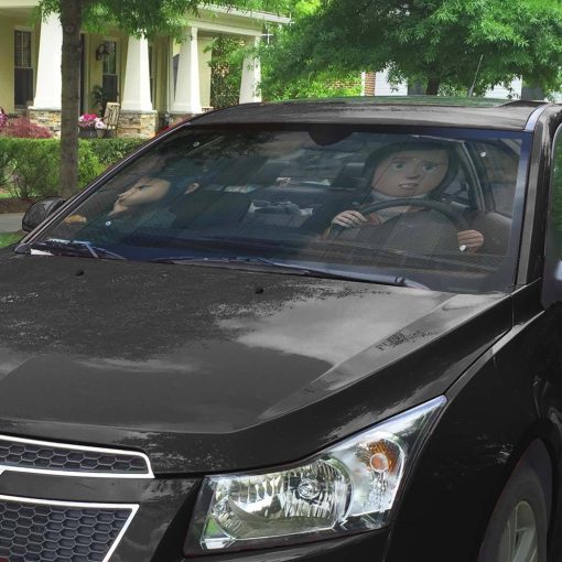 Gearhumans 3D Coraline Custom Car Auto Sunshade - Image 5