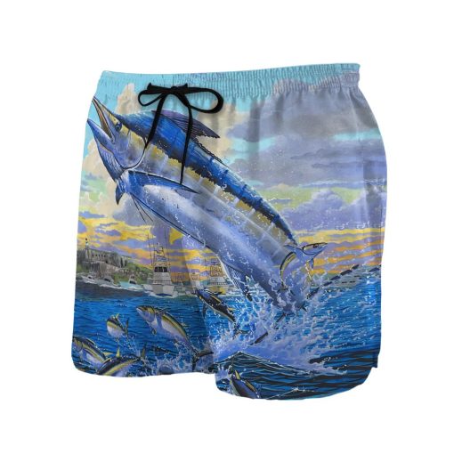 Gearhumans 3D BLue Marlin Custom Hawaii Shirt - Image 9