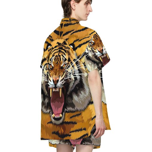 Gearhumans 3D Tiger Roar Custom Hawaii Shirt