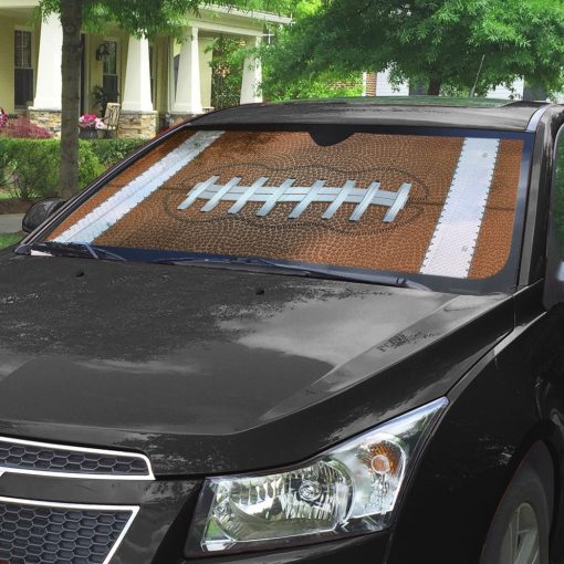 Gearhumans 3D American Football Car Auto Sunshade