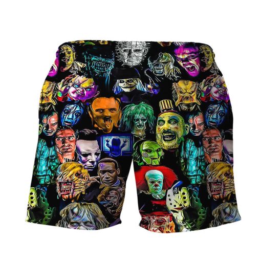 Gearhumans 3D Horror Collection Characters Custom Men Shorts - Image 3