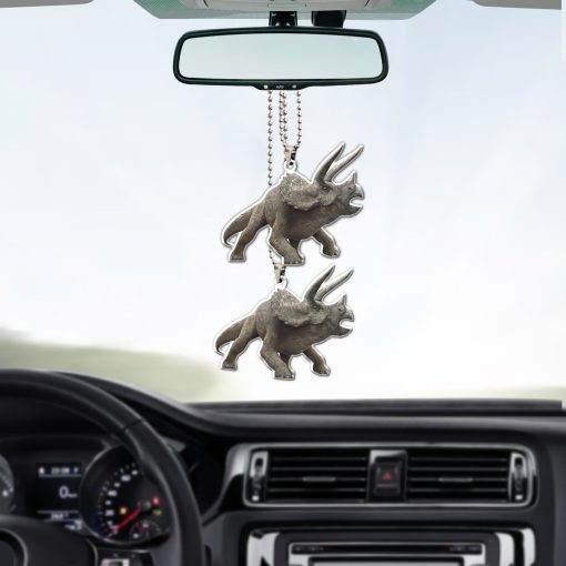 Gearhumans 3D Triceratops Dinosaur Custom Car Hanging
