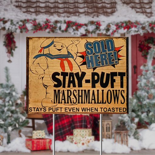 Gearhumans 3D Stay Puft Marshmallows Custom Yard Sign - Image 3