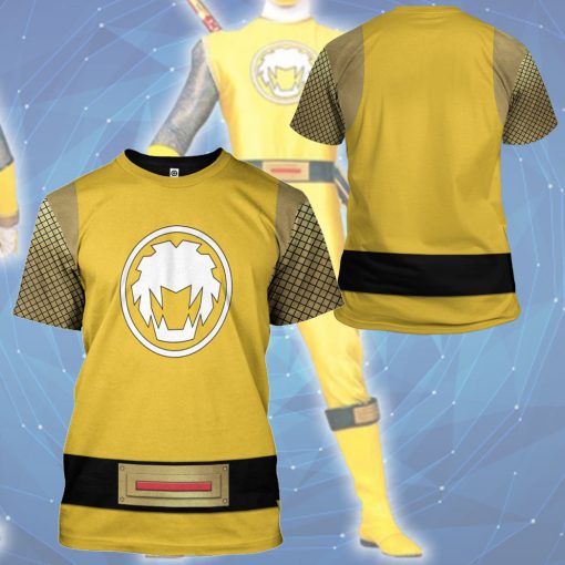 Gearhumans 3D The Yellow Wind Rangers Ninja Storm Custom Tshirt Hoodie Apparel