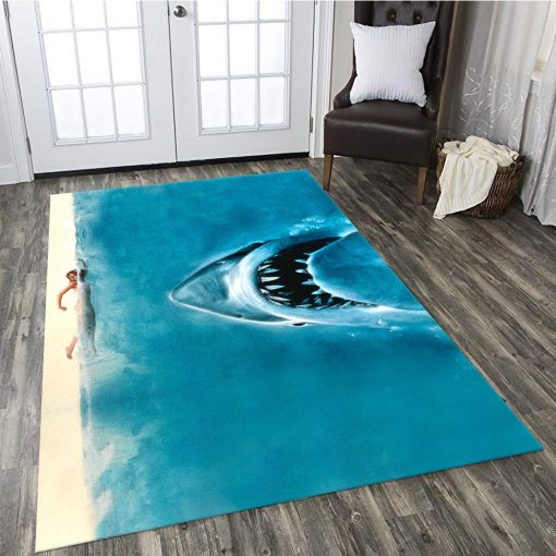 Gearhumans 3D Halloween Shark Custom Carpet - Image 4