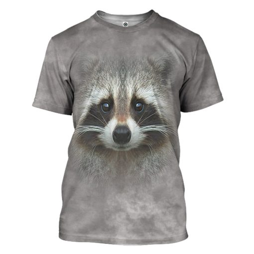 Gearhumans 3D Raccoon Custom Tshirt Hoodie Apparel - Image 3