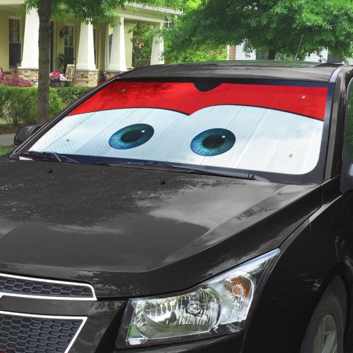 Gearhumans 3D Lightning McQueen Auto Sun Shade