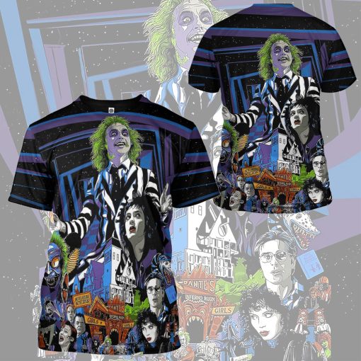 Gearhumans 3D Beetlejuice Time Custom Hoodie Tshirt Apparel - Image 9