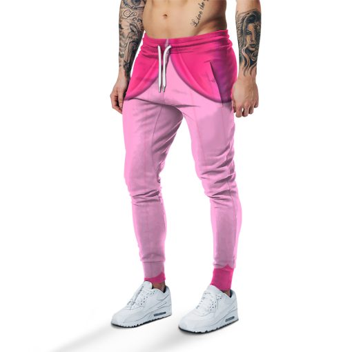 Gearhumans 3D Princess Peach Custom Sweatpants - Image 3