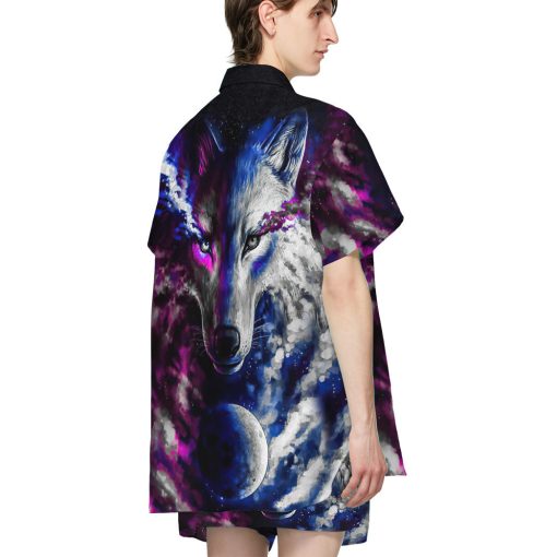 Gearhumans 3D Fantasy Wolf Custom Hawaii Shirt - Image 4