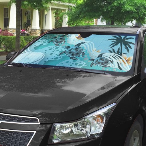 Gearhumans 3D Sea Turtle Hawaii Car Auto Sunshade