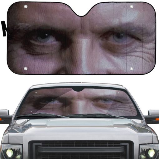 Gearhumans 3D Hannibal Lecter Eyes Custom Car Auto Sunshade - Image 2