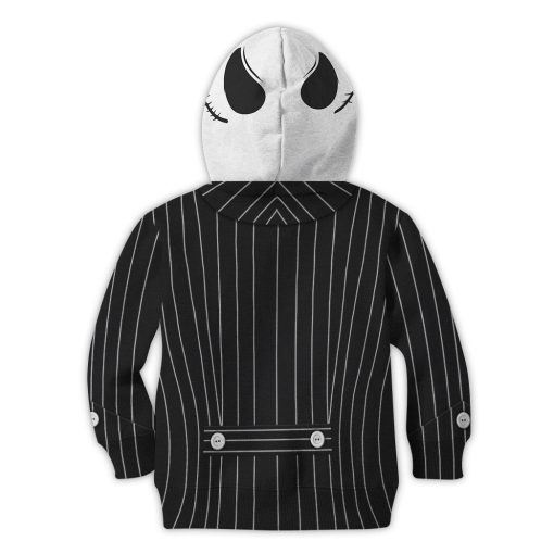 Gearhumans 3D Jack Skellington Halloween Cosplay Custom Kid Hoodie Tshirt Apparel 5 Gearhumans 3D Jack Skellington Halloween Cosplay Custom Kid Hoodie Tshirt Apparel - Image 5