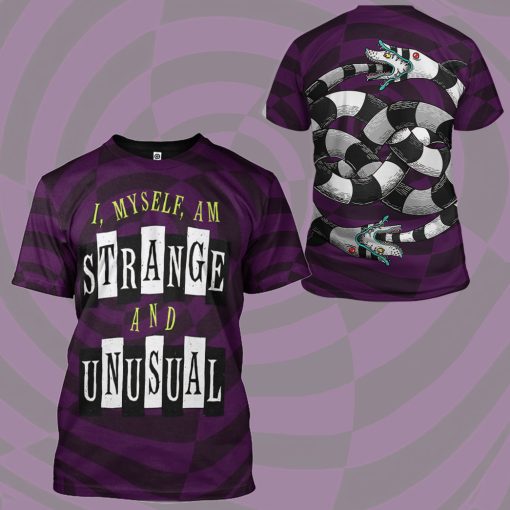 Gearhumans 3D Beetlejuice Strange and Unusual Custom Hoodie Tshirt Apparel - Image 9