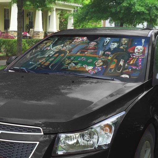 Gearhumans 3D Scary Play Together Custom Car Auto Sunshade 5 Gearhumans 3D Scary Play Together Custom Car Auto Sunshade - Image 5