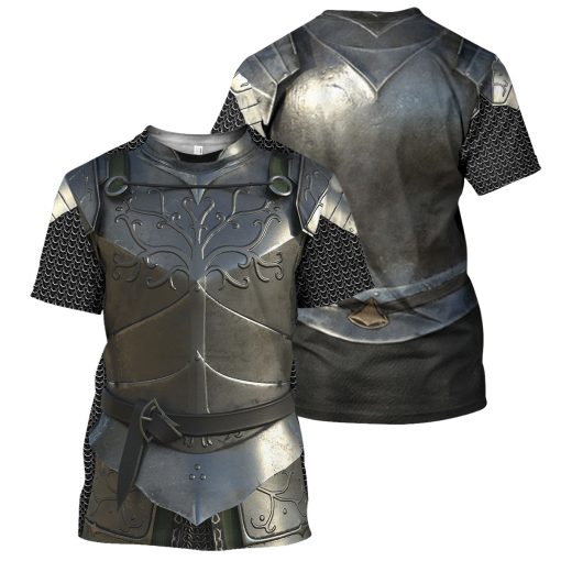 Gearhumans Medieval Knight - 3D All Over Printed Shirt - Image 3