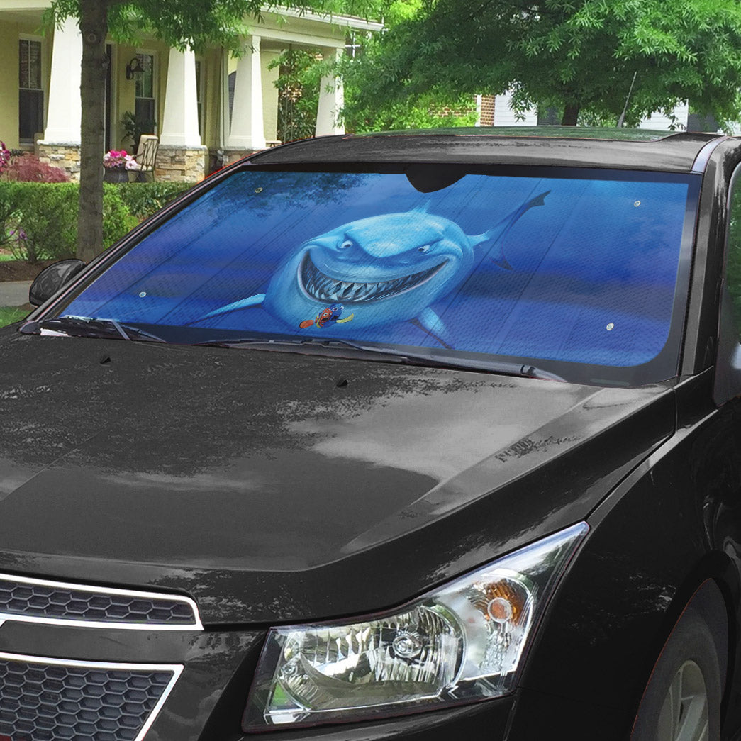 Gearrhumans 3D Bruce Shark Mouth Custom Sunshade 5 Gearrhumans 3D Bruce Shark Mouth Custom Sunshade - Image 5