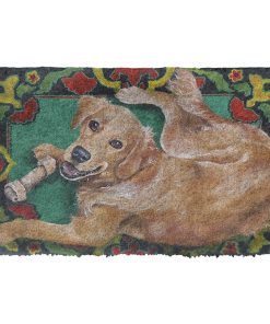 Gearhumans 3D Happy Golden Custom Doormat