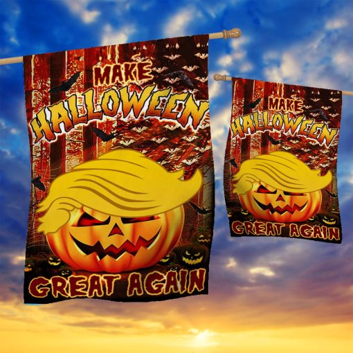 Gearhumans 3D Make Halloween Great Again Custom Flag - Image 3