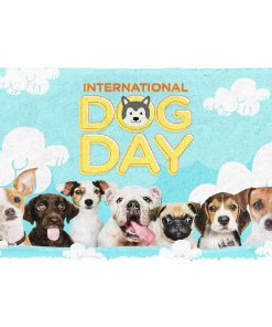 Gearhumans 3D International Dog Day Custom Doormat