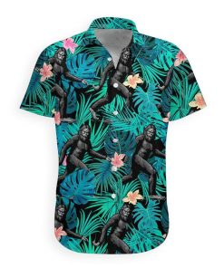 3D Bigfoot Hawaii Shirt hawaii Short Sleeve Shirt S