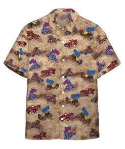 3D Dirt Track Racing Hawaii Shirt Custom Shorts Sleeve Shirt GVC061115 Short Sleeve Shirt Short Sleeve Shirt S 