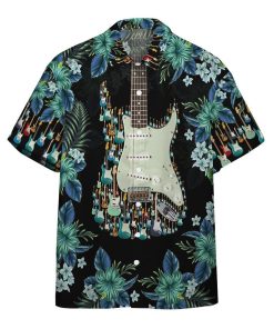 3D Electric Guitar Hawaii Shirt Custom Shorts Sleeve Shirt GVC05116 Short Sleeve Shirt Short Sleeve Shirt S 