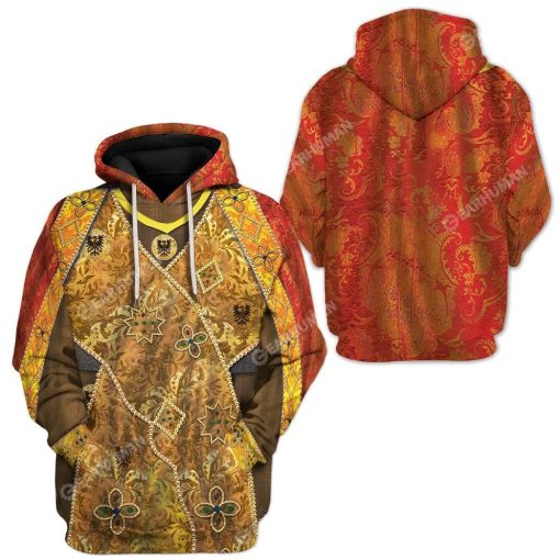 3D Full-Print Charlemagne Apparel HD-DT31101904 3D Custom Fleece Hoodies