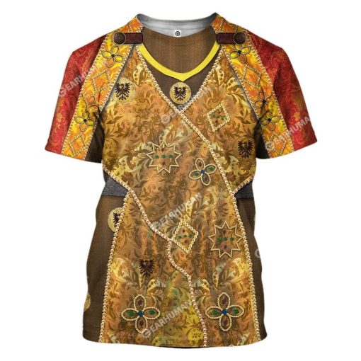 3D Full-Print Charlemagne Apparel HD-DT31101904 3D Custom Fleece Hoodies T-Shirt S