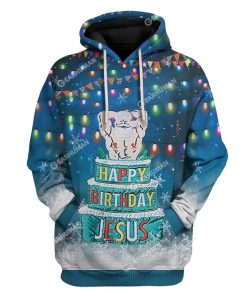3D Full-Print Ugly Happy Birthday Jesus Apparel HD-DT31101912 3D Custom Fleece Hoodies Hoodie S 
