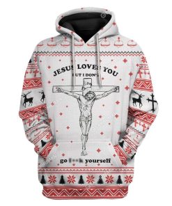 3D Full-Print Ugly Jesus Apparel HD-AT04111903 3D Custom Fleece Hoodies Hoodie S 