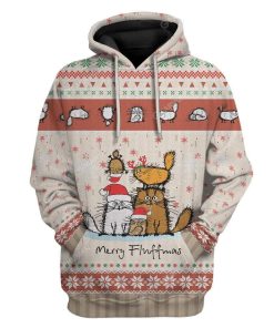 3D Full-Print Ugly Merry Fluffmas Apparel HD-DT01111909 3D Custom Fleece Hoodies Hoodie S 