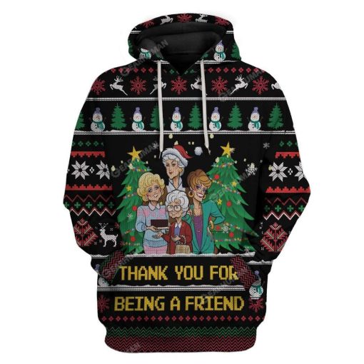 3D Full-Print Ugly Thank You For Being A Friend Apparel HD-TT05111901 3D Custom Fleece Hoodies Hoodie S