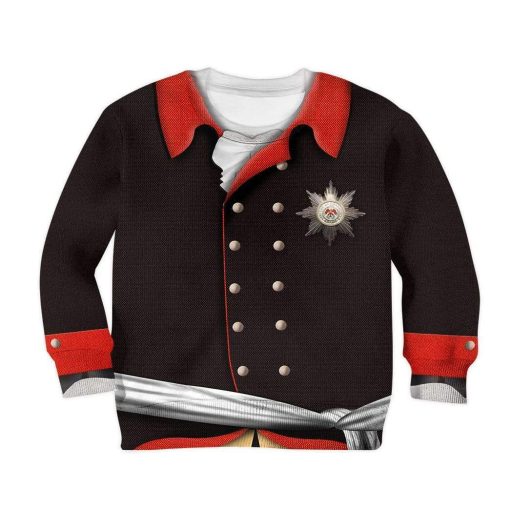 3D Kid Full-Print Frederick The Great Apparel HD-DT2691904K Kid 3D Apparel Kid Sweatshirt 2XS/3-4